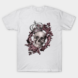 Goth Victorian Rock N Roll Skull T-Shirt